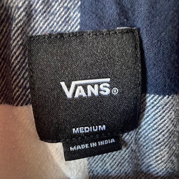 Vans plaid flannel shirt. Youth medium - Picture 4 of 5